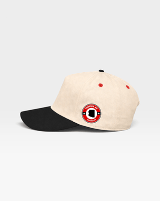 Phoenix Snapback - The Card (Cream/Black) - Shells Vintage Hat Co.