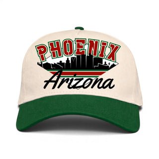 Phoenix Snapback - The Doan (Cream/Green) - Shells Vintage Hat Co.