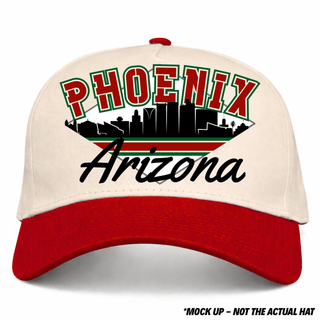 Phoenix Snapback - The Doan (Cream/Red) - Shells Vintage Hat Co.