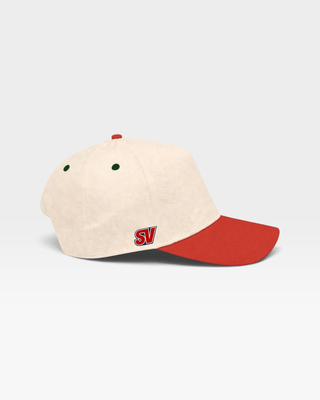 Phoenix Snapback - The Doan (Cream/Red) - Shells Vintage Hat Co.