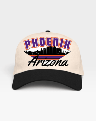 Phoenix Snapback - The Nash (Cream/Black) - Shells Vintage Hat Co.