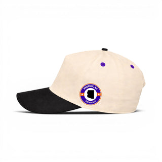 Phoenix Snapback - The Nash (Cream/Black) - Shells Vintage Hat Co.