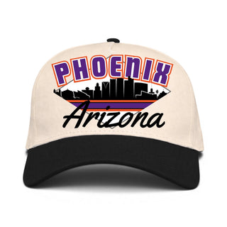Phoenix Snapback - The Nash (Cream/Black) - Shells Vintage Hat Co.