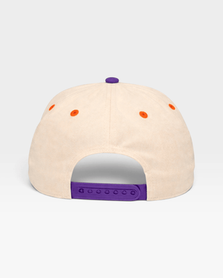 Phoenix Snapback - The Nash (Cream/Purple) - Shells Vintage Hat Co.