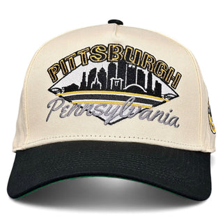 Pittsburgh Snapback - The Bradshaw - Shells Vintage Hat Co.
