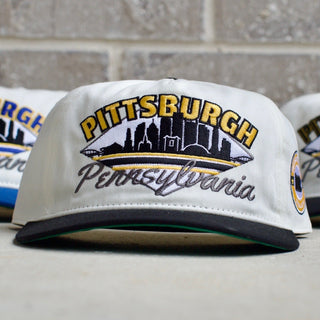 Pittsburgh Snapback - The Crosby - Shells Vintage Hat Co.