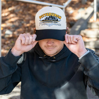 Pittsburgh Snapback - The Crosby - Shells Vintage Hat Co.