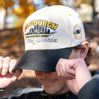 Pittsburgh Snapback - The Crosby - Shells Vintage Hat Co.
