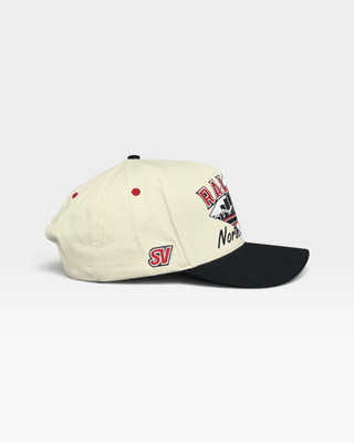 Raleigh Snapback - The Oak (Cream/Black) - Shells Vintage Hat Co.