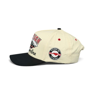 Raleigh Snapback - The Oak (Cream/Black) - Shells Vintage Hat Co.