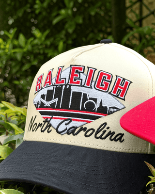 Raleigh Snapback - The Oak (Cream/Black) - Shells Vintage Hat Co.