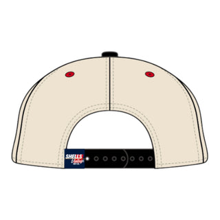 Raleigh Snapback - The Oak (Cream/Black) - Shells Vintage Hat Co.