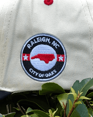 Raleigh Snapback - The Oak (Cream/Black) - Shells Vintage Hat Co.