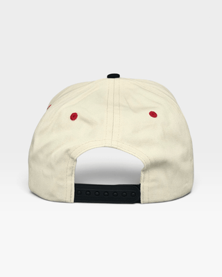 Raleigh Snapback - The Oak (Cream/Black) - Shells Vintage Hat Co.