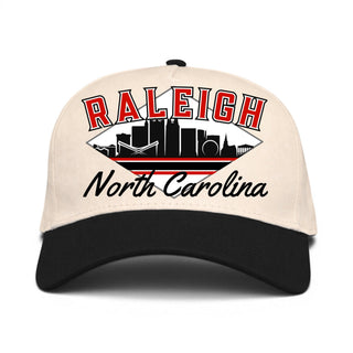 Raleigh Snapback - The Oak (Cream/Black) - Shells Vintage Hat Co.