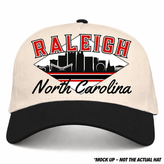 Raleigh Snapback - The Oak (Cream/Black) - Shells Vintage Hat Co.