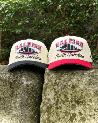 Raleigh Snapback - The Oak (Cream/Black) - Shells Vintage Hat Co.