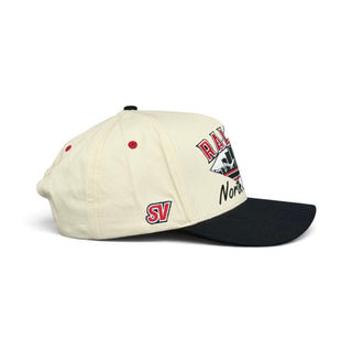 Raleigh Snapback - The Oak (Cream/Black) - Shells Vintage Hat Co.