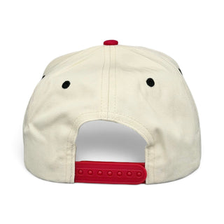 Raleigh Snapback - The Oak (Cream/Red) - Shells Vintage Hat Co.