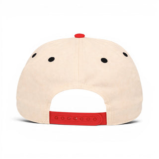 Raleigh Snapback - The Oak (Cream/Red) - Shells Vintage Hat Co.