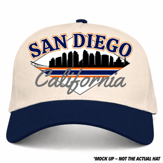 San Diego Snapback - The Gwynn - Shells Vintage Hat Co.