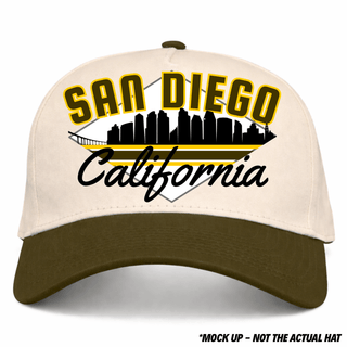 San Diego Snapback - The Machado - Shells Vintage Hat Co.