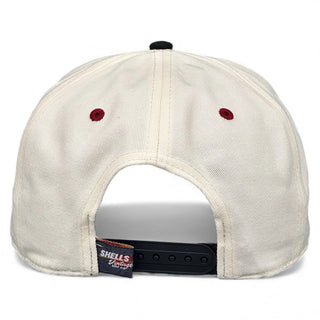 San Francisco Snapback - The Montana (Cream/Black) - Shells Vintage Hat Co.