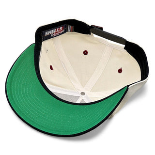 San Francisco Snapback - The Montana (Cream/Black) - Shells Vintage Hat Co.