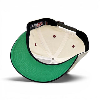 San Francisco Snapback - The Montana (Cream/Black) - Shells Vintage Hat Co.