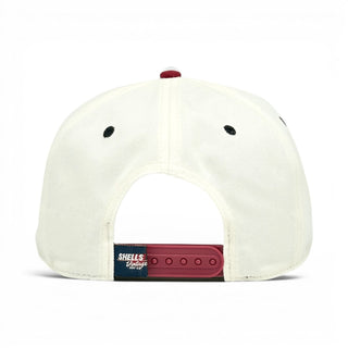 San Francisco Snapback - The Montana (Cream/Red) - Shells Vintage Hat Co.