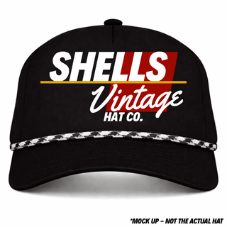 Shells Vintage Hat Co. Snapback - The Shell (Black) - Shells Vintage Hat Co.