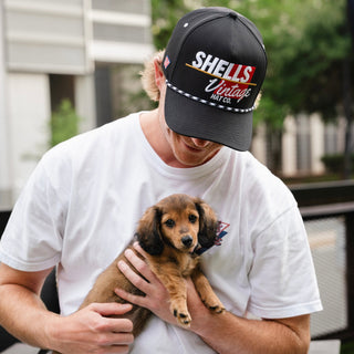 Shells Vintage Snapback - The Shell (Black) - Shells Vintage Hat Co.