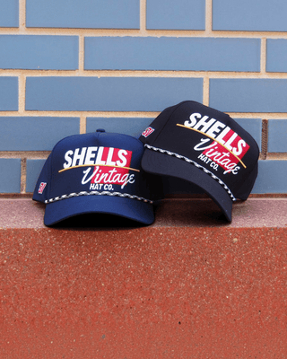 Shells Vintage Snapback - The Shell (Black) - Shells Vintage Hat Co.