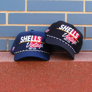 Shells Vintage Snapback - The Shell (Black) - Shells Vintage Hat Co.
