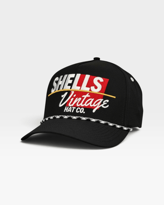 Shells Vintage Snapback - The Shell (Black) - Shells Vintage Hat Co.