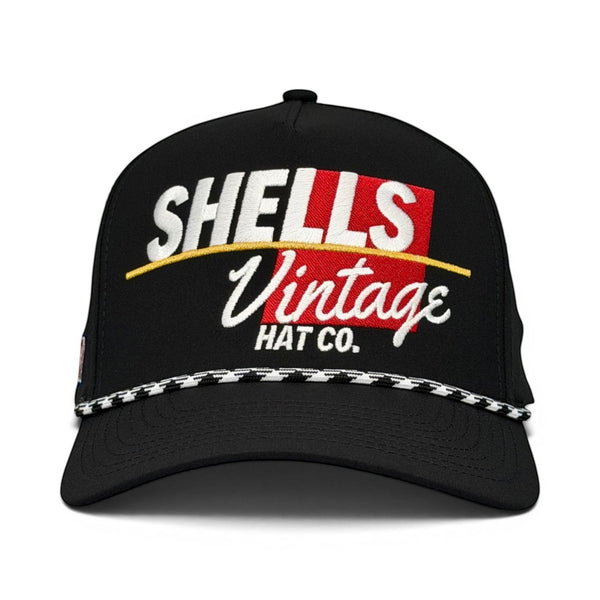 Shells Vintage Snapback - The Shell (Black) - Shells Vintage Hat Co.