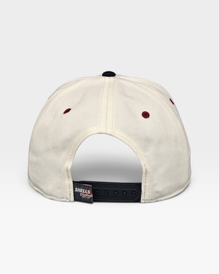 South Carolina Snapback - The Willy B (Cream/Black) - Shells Vintage Hat Co.