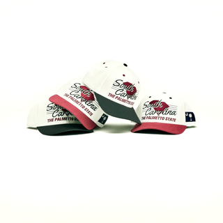 South Carolina Snapback - The Willy B (Cream/Black) - Shells Vintage Hat Co.