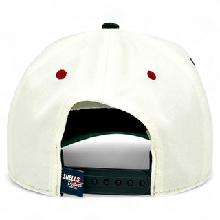 South Carolina Snapback - The Willy B (Cream/Black) - Shells Vintage Hat Co.