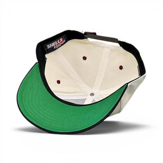 South Carolina Snapback - The Willy B (Cream/Black) - Shells Vintage Hat Co.