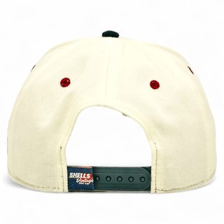 South Carolina Snapback - The Willy B (Cream/Black) - Shells Vintage Hat Co.