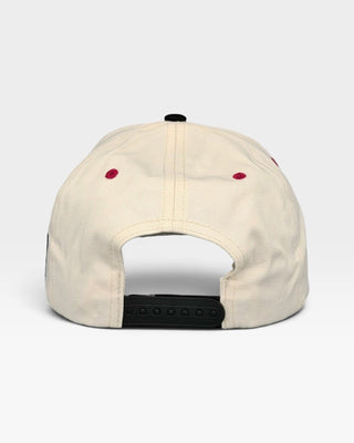 South Carolina Snapback - The Willy B (Cream/Black) - Shells Vintage Hat Co.