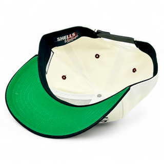 South Carolina Snapback - The Willy B (Cream/Black) - Shells Vintage Hat Co.