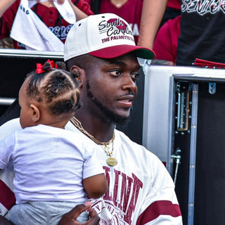 South Carolina Snapback - The Willy B (Cream/Garnet) - Shells Vintage Hat Co.