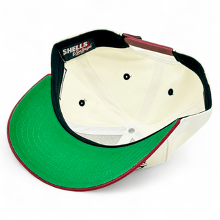 South Carolina Snapback - The Willy B (Cream/Garnet) - Shells Vintage Hat Co.