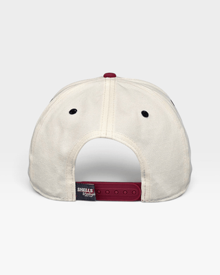 South Carolina Snapback - The Willy B (Cream/Garnet) - Shells Vintage Hat Co.