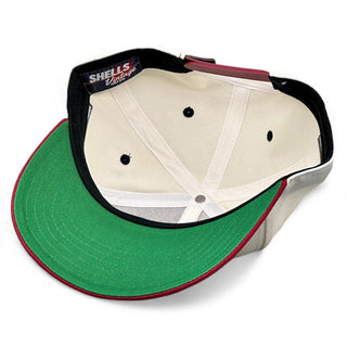 South Carolina Snapback - The Willy B (Cream/Garnet) - Shells Vintage Hat Co.
