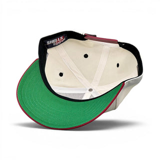 South Carolina Snapback - The Willy B (Cream/Garnet) - Shells Vintage Hat Co.