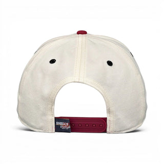 South Carolina Snapback - The Willy B (Cream/Garnet) - Shells Vintage Hat Co.