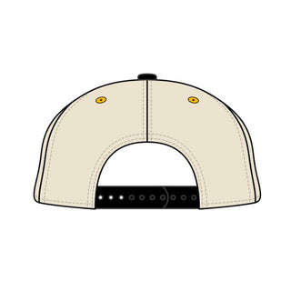 Southern California Snapback - The Trojan (Cream/Black) - Shells Vintage Hat Co.